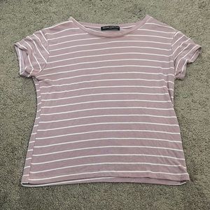 brandy melville pink striped top
